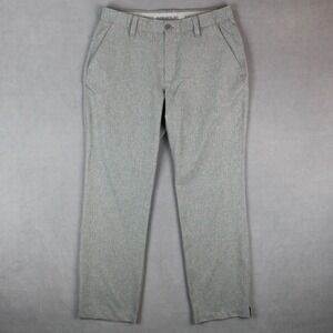 Under Armour Match Play Vented Pants Mens Size 34x30 Steel Gray Polyester